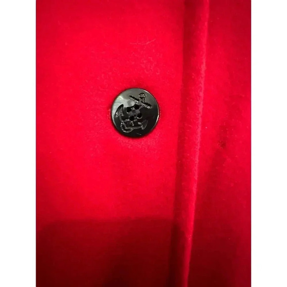 Pendleton Red 100% Virgin Wool Pea Coat Size XL - Picture 3 of 10